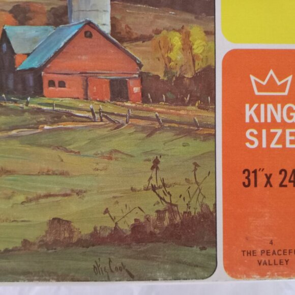 VINTAGE 1960S  Milton Bradley York Barn 1500 pc puzzle - Picture 8 of 9